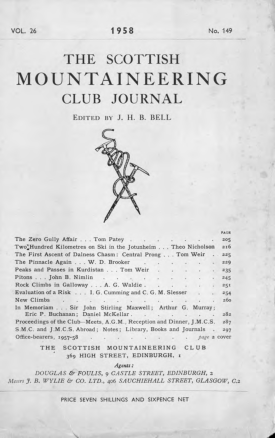 SMCJ Number 149 - Vol 26 - May 1958 cover